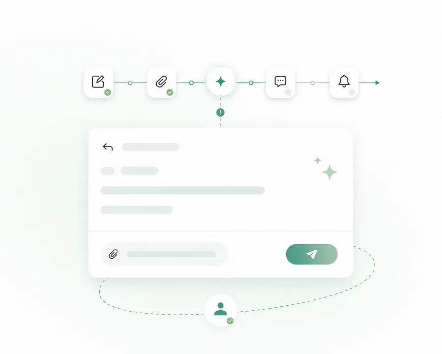 Write, attach evidence, submit, and follow up automatically